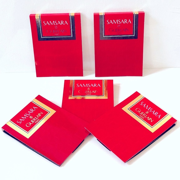 New Lot of 5x SAMSARA by GUERLAIN Perfumed Moisturizing Body Cream Samplers - Picture 2 of 3